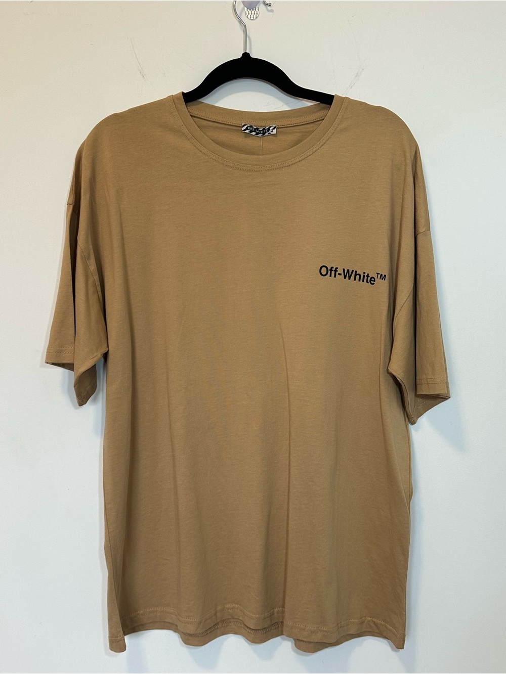 BNWT Tan Logo Short Sleeve Crewneck T-Shirt